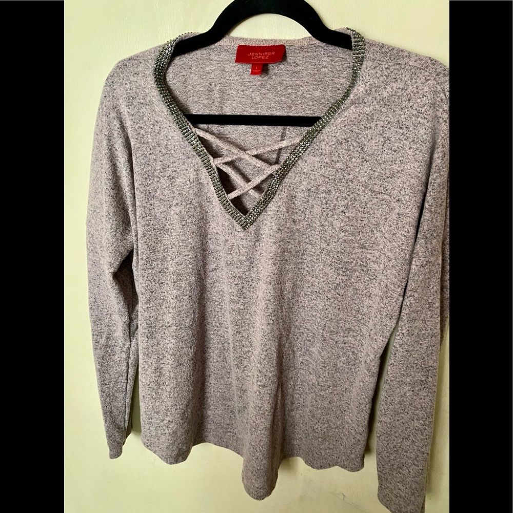 Jennifer Lopez Long sleeve sweater Large